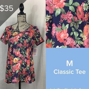 Vintage LuLaRoe Classic T M Navy Floral
